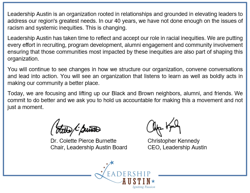 Leadership Austin Commitment